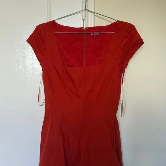 STAUD Short Sleeve Wells dress
